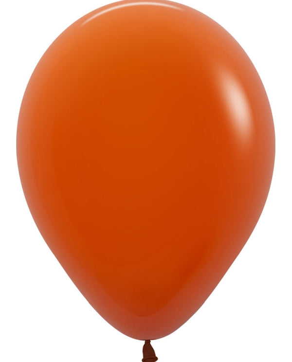 Ballons orange cuivrés