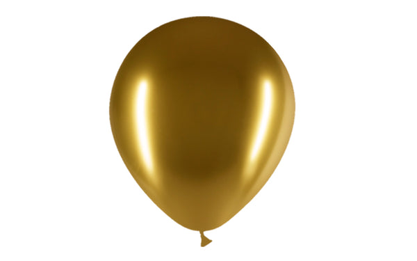 Globos dorado cromado