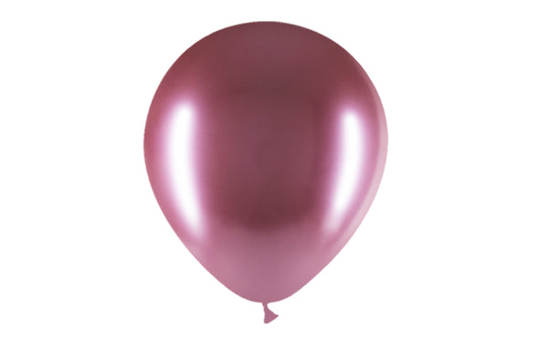 Globos malva cromado