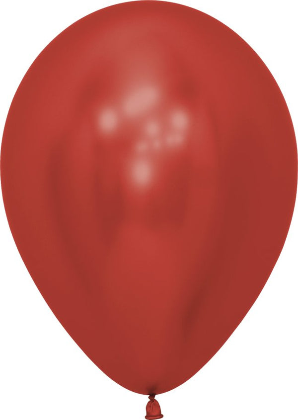 Globos rojo cromado