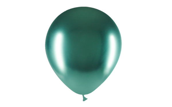 Chrome green balloons